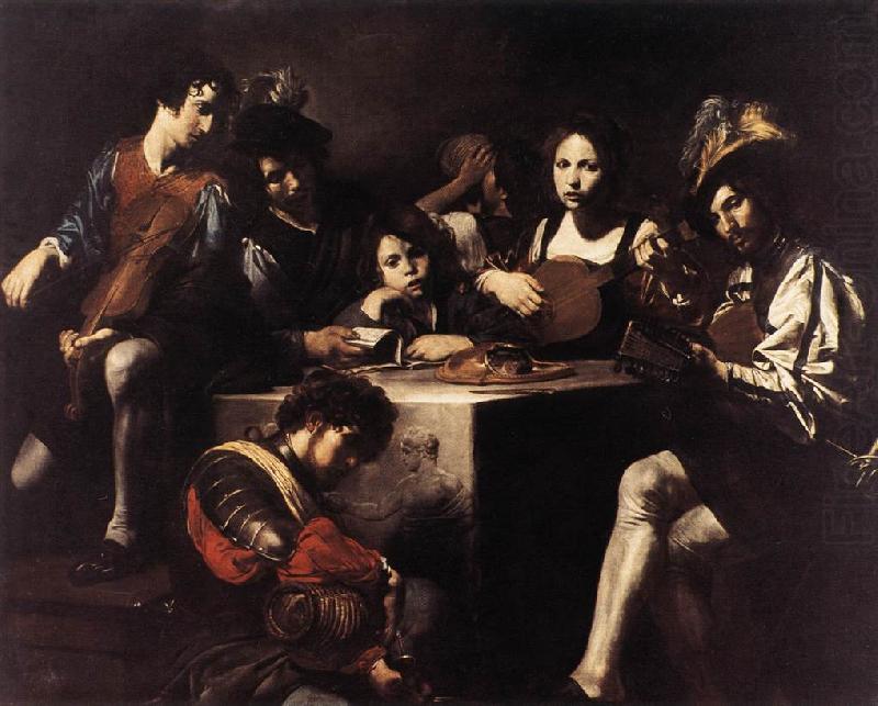 VALENTIN DE BOULOGNE The Concert a china oil painting image